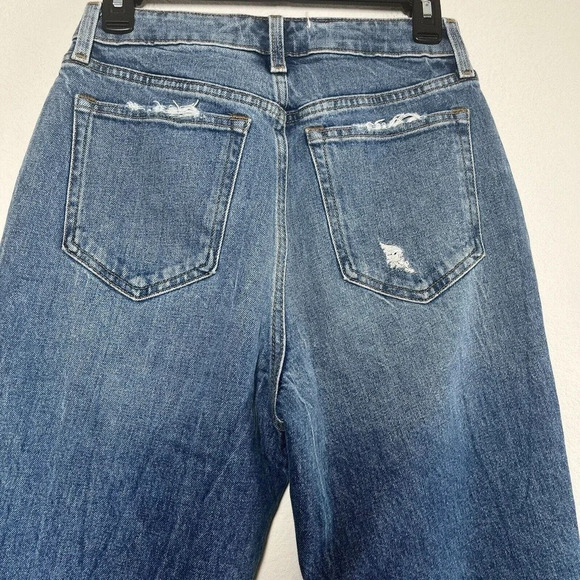 Abercrombie & Fitch Curve Love Mom High Rise Distressed Jeans 27/ 4 Regular - Picture 10 of 15